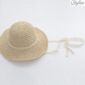[블루피오레] 레이스끈 내츄럴 버킷햇 BFH193