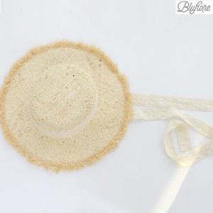 [블루피오레] 레이스 턱끈 캉캉햇 BFH202