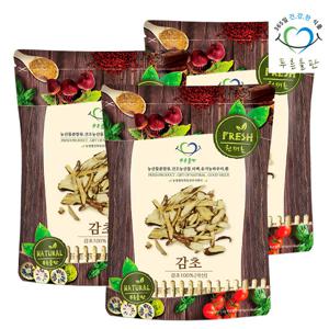 푸른들판 국내산 감초 100gx3 감초뿌리 건조 감초차