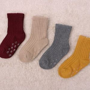 [키즈노리] 심플골지_4족 유아동양말