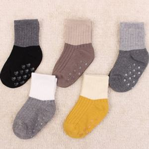 [키즈노리] 투톤골지_5족 유아동양말