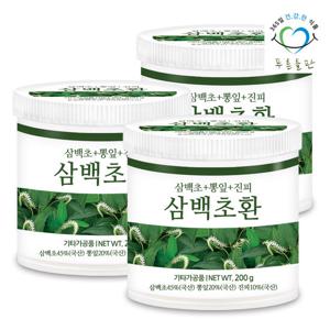 푸른들판 국내산 삼백초환 200gx3(통) 삼백초잎 뽕잎 상엽 진피
