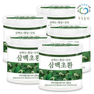 푸른들판 국내산 삼백초환 200gx5(통) 삼백초잎 뽕잎 상엽 진피