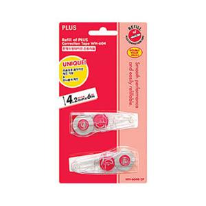 [플러스] 수정테이프리필 WH-604R-2P (4.2mm*6M)