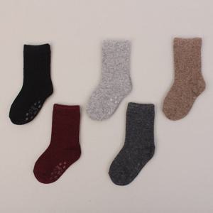 [키즈노리]  무지울  아동겨울양말 1족/유아/어린이/기모/탁텔
