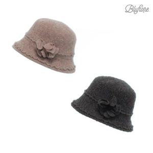 [블루피오레] 밍크프릴 꽃 벙거지 BFH306