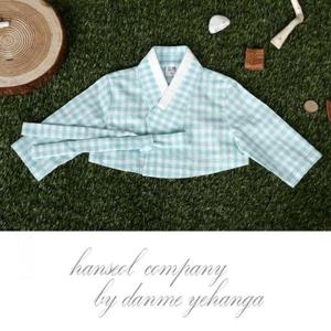 [한설][한설한복1011Q체크패턴의 모던함을 지닌 단품 저고리