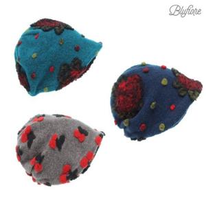 [블루피오레] 플라워패턴 도톰 벙거지 BFH344