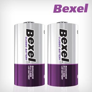 벡셀 배터리 망간 건전지 R20 D형 2알