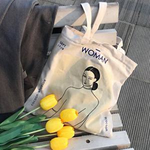 한사람 캐릭터 에코백 천가방 학생가방