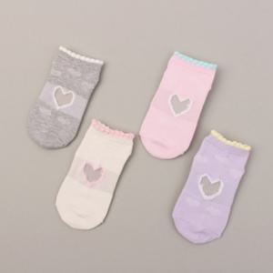 [키즈노리] 완전심쿵 시스루_5족 유아동 발목양말