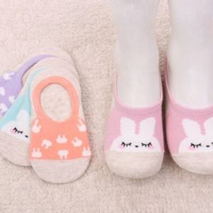 [키즈노리]F 토끼야_5족 유아동 양말덧신(2호/3호)