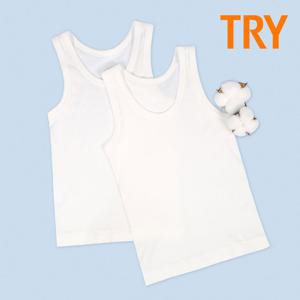 TRY 남 아동 순면 민소매런닝 1매