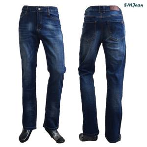 SMJ125s 포켓비즈 일자핏 남자 청바지 진청 남성 스판 봄 여름