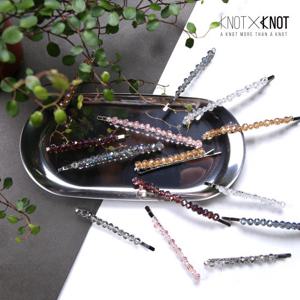 [KNOTXKNOT] 2pcs 특가 비즈만으로 엮은 실핀_라지/미디엄