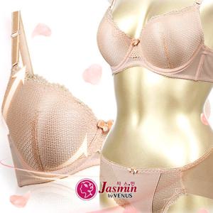 [비너스 자스민]레이스망 풀컵 몰드 브라팬티세트 jbp1228