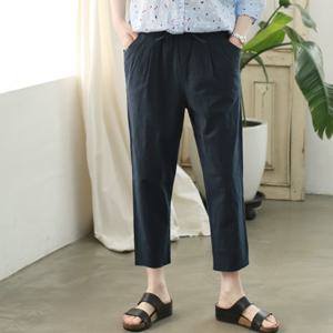 [웬디즈갤러리]끈 스판 면 배기팬츠 RPT015