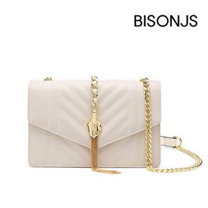 바이슨데님 여자 여성 가죽 체인 크로스 숄더백 N1627