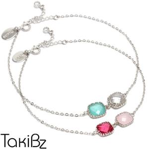 [타키비즈] 트윈스퀘어 실버체인 발찌