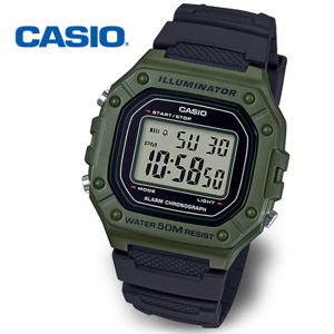 [정품] CASIO 카시오 전자 학생시계 군인시계 W-218H-3AVDF