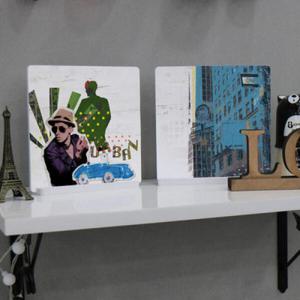 아트박스/꾸밈 ii587-스탠드액자2P_빈티지팝아트1