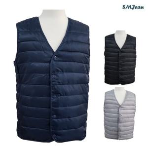 SMJ512s 가벼운 패딩조끼 경량패딩 솜패딩 브이넥 남여공용