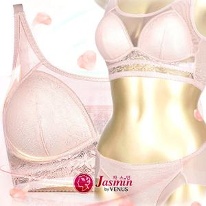 [비너스 자스민] 레이스 노와이어 몰드 탑브라팬티세트 jbp1221