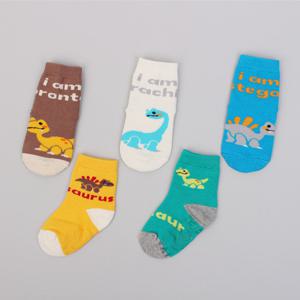 [키즈노리] 디노 아동 양말 5족/유아/어린이/남아/학생/아기