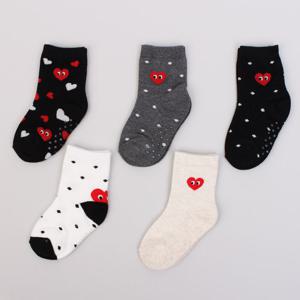 [키즈노리]F 아이러브유_5족 유아동 양말