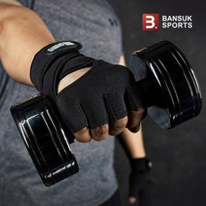 [반석스포츠] 맥스 헬스장갑 스트랩 손목보호 반장갑 스포츠장갑