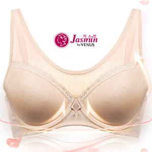 [비너스 자스민] 시스루 네크라인 보카시 몰드 브라 jbr1236