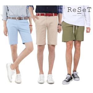 [리셋]남성 면스판/린넨 5부 반바지
