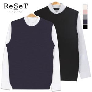 [리셋][리셋] 하찌 라운드 니트 조끼 SW5815