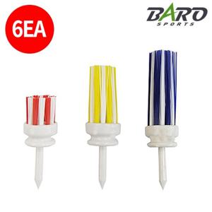 [바로골프]브러쉬골프티 칫솔티 2set_총 6ea /저항감소로 비거리