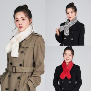 [블루피오레] 인조 밍크 홀 미니 머플러 BF2025