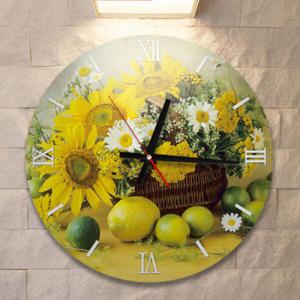 아트박스/꾸밈 ia390-그림같은해바라기_인테리어벽시계