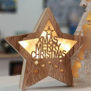 아트박스/진바스 크리스마스 작은별 우드조명