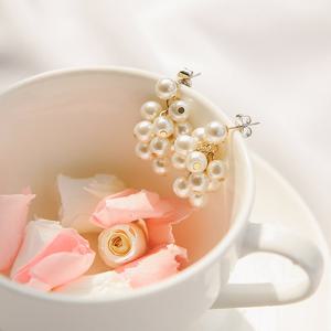 제이로렌 92M02442 포도송이 골드 진주귀걸이