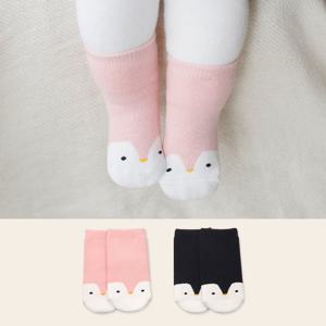[하이베이비클럽]기모 펭귄양말/기모양말/겨울양말/아기양말/