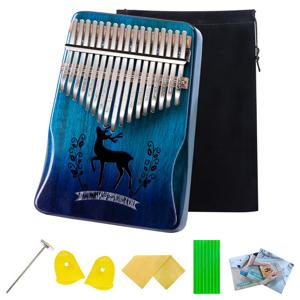 나푸아 NK7K 꽃사슴 베벨컷 칼림바 코아 우드 17음계