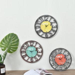 아트박스/진바스 빈티지한 숫자 벽시계