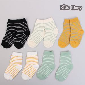 키즈노리]보리링글 아동양말 5족/유아양말/아기/선물/돌답례품