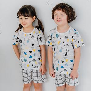 꼬마친구 도형 5부쟈가드 아동내의 실내복
