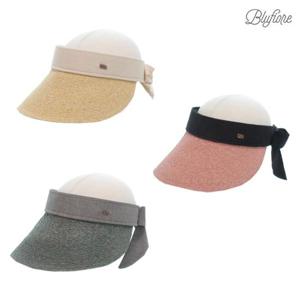 [블루피오레] 라피아 뒷리본 썬캡 BFH773