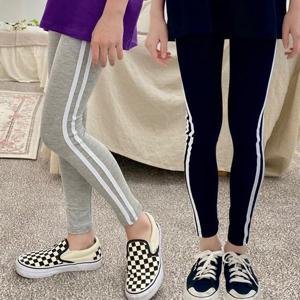 [제니]제니 JN 10부 두줄 레깅스 여름 여아 주니어 초등학생 고탄력 스판 쫄바지