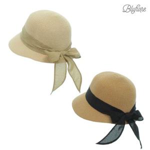 [블루피오레] 린넨 뒷리본 숏 버킷햇 모자 BFH812