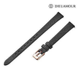 [정품] 디유아모르 10mm 소가죽 시계밴드 DAB3201L-BK(RG)시계줄