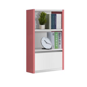 PET 3단600 수납책장 핑크화이트