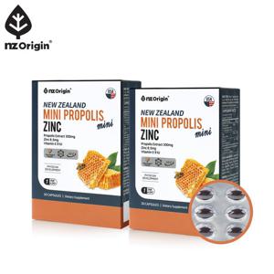 [엔젯오리진]뉴질랜드 미니 프로폴리스 아연(650mg x 30캡슐)2통