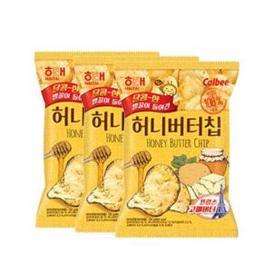 NCM 허니버터칩 60g 3개 봉지 과자 맛있는 바삭한